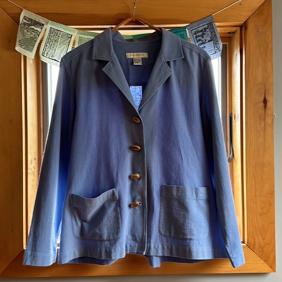 Faded Periwinkle Cotton Shacket — As Is - Picture 15 of 15